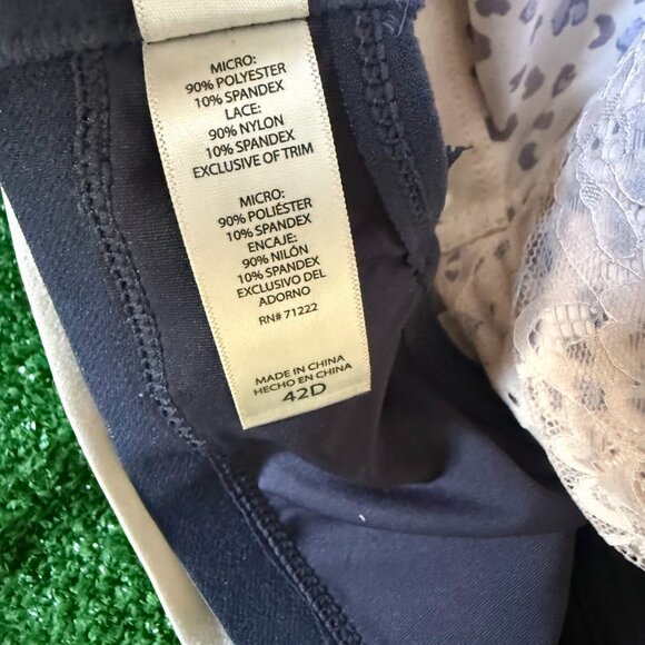 Jessica Simpson Lifting Molded Animal Print 2 Pack Underwire Bra Size 42D NEW - Picture 12 of 12